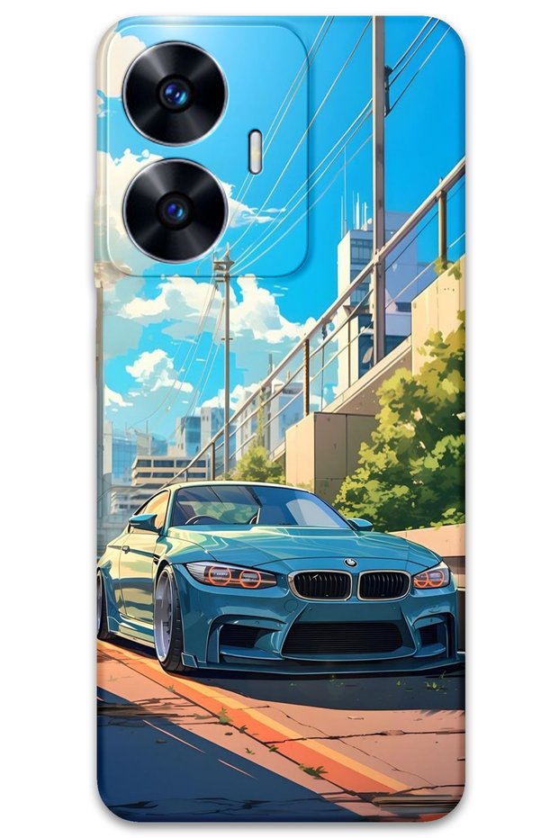 Realme C55 Compatible Car Pattern Phone Case + Screen Protector - 5760