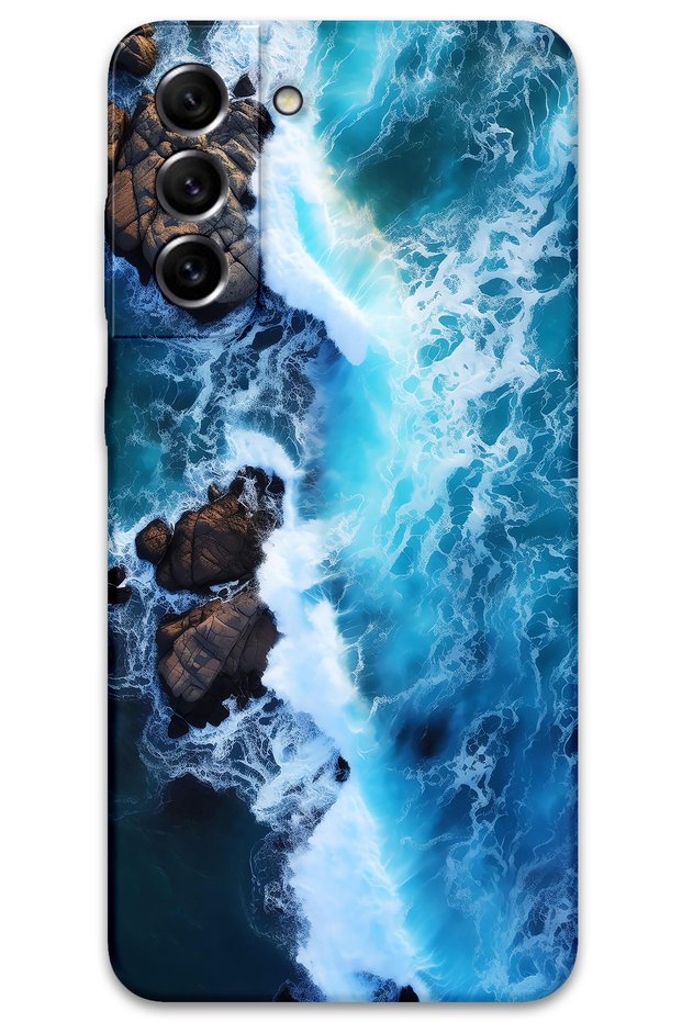 Galaxy S21 Compatible Marble Pattern Phone Case + Screen Protector - 5810