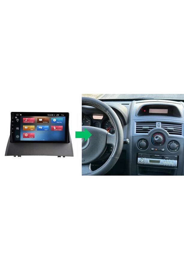 Renault Megane 2 Android GPS Carplay 2+32 GB Multimedya Teyp (2004-2008) - 1