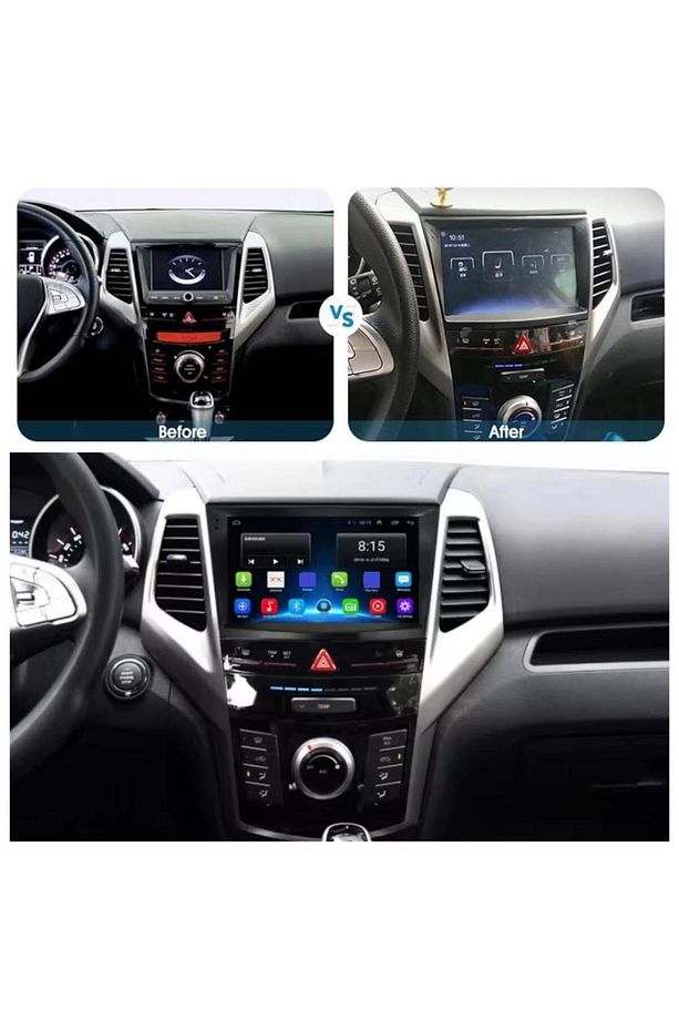 Ssangyong Tivoli Android GPS Carplay 6+64 GB Kamera + Çerçeve Seti (2015-2019) - 1