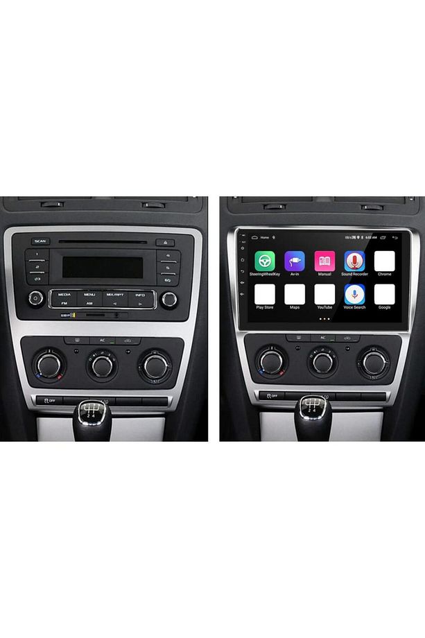 Skoda Octavia Android GPS Carplay 2+32 GB Multimedya Teyp (2004-2013) - 1