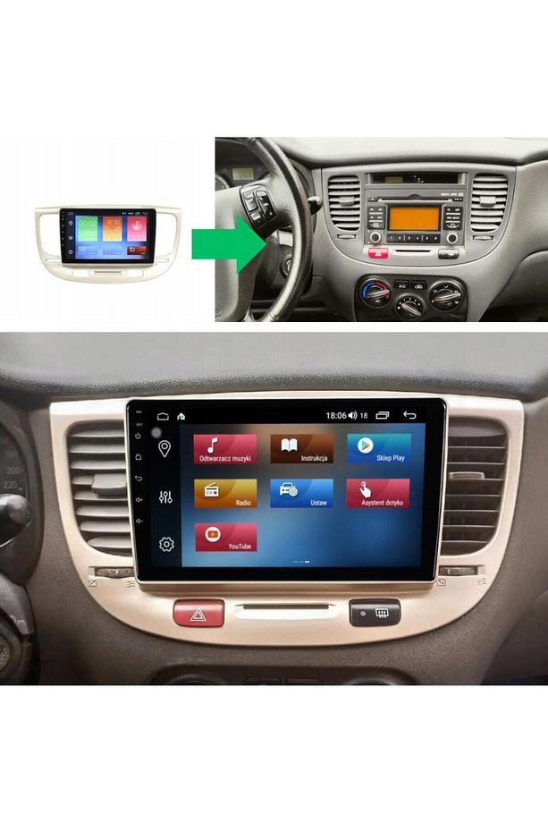 Kia Rio Android GPS Carplay 2+32 GB Multimedya Teyp (2005-2011) - 1