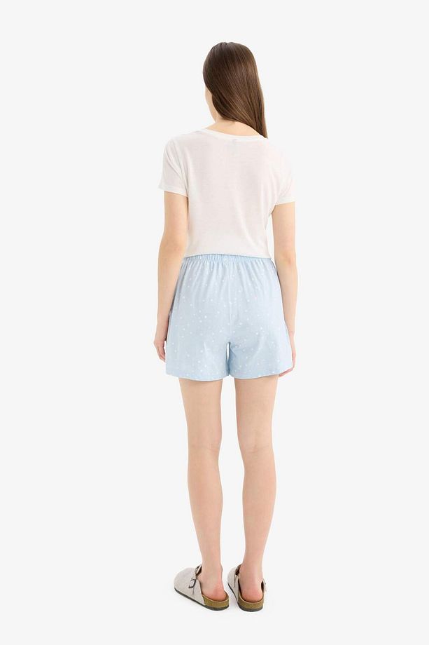Regular Fit Beli Lastikli Şort Pijama Altı-Fall in Love E4504AX25SM - 6