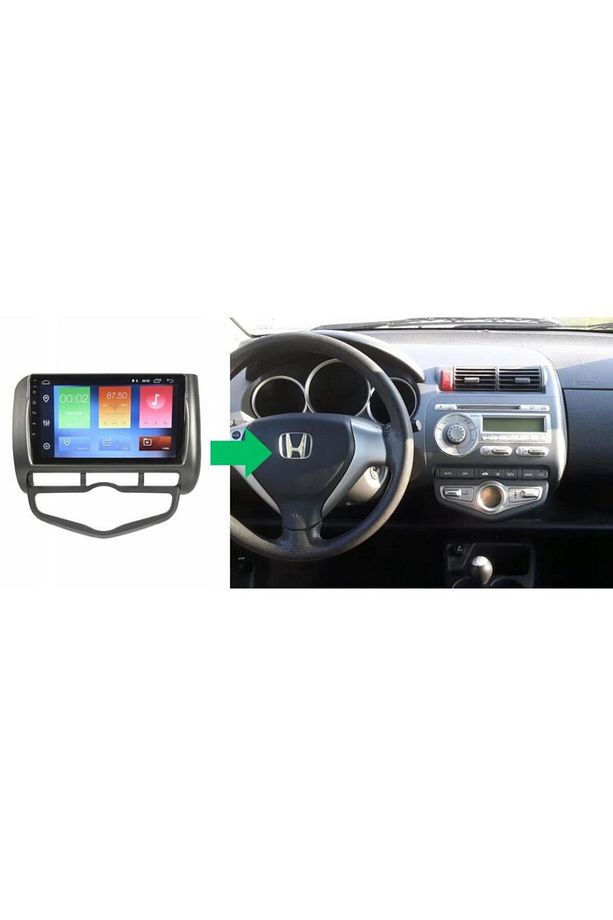Honda Jazz Dijital Klima Android GPS Carplay 4+64 GB Kamera + Çerçeve (2002-2008) - 1