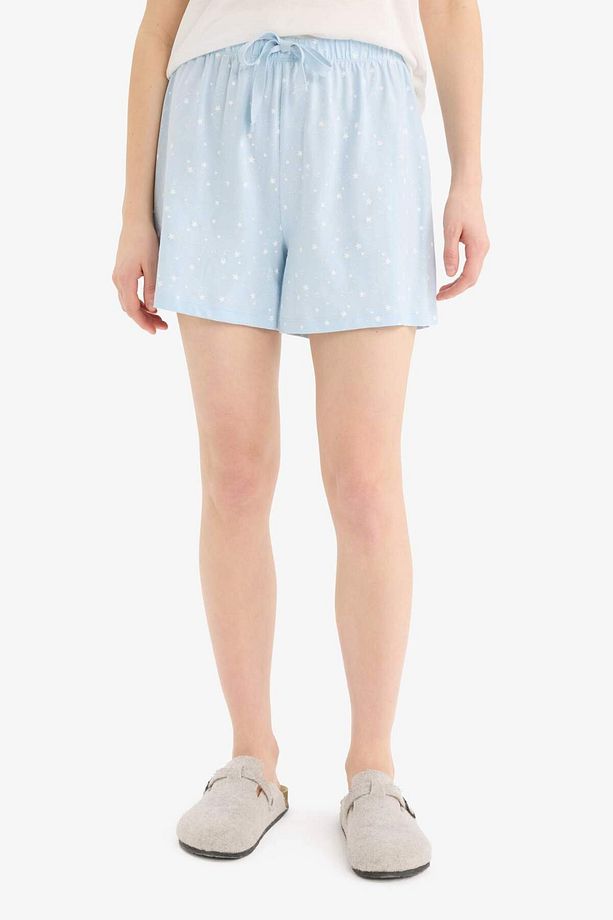 Regular Fit Beli Lastikli Şort Pijama Altı-Fall in Love E4504AX25SM - 3