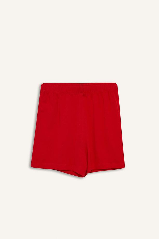 Kız Çocuk Pijama Takımı Baskılı Kısa Kollu Üst Beli Lastikli Şort E0667A825HS - 3