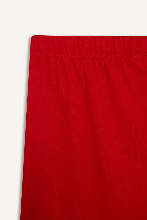 Kız Çocuk Pijama Takımı Baskılı Kısa Kollu Üst Beli Lastikli Şort E0667A825HS - 5