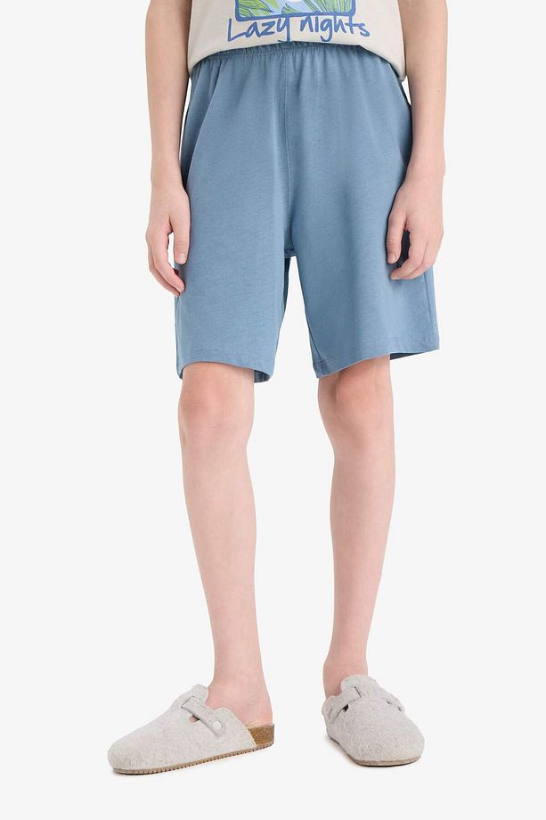 Erkek Çocuk Pijama Takımı Baskılı Kısa Kollu Üst Esnek Belli Şort F5802a825hs - 5