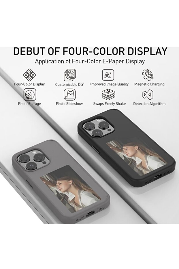 IPhone 15 Pro Case - Techsuit SmartScreen NFC - Black - 5