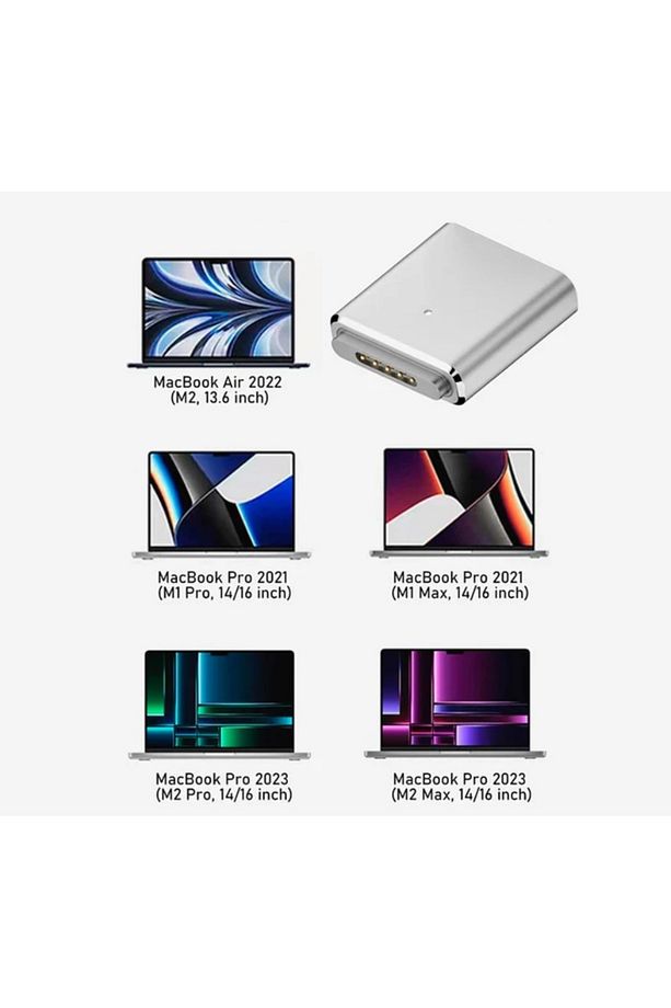Type-C to Magsafe 3 ile Uyumlu 140W Destekli Şarj Çevirici Adaptör - 6