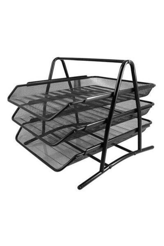 3-Tier Documents Tray Black - 1