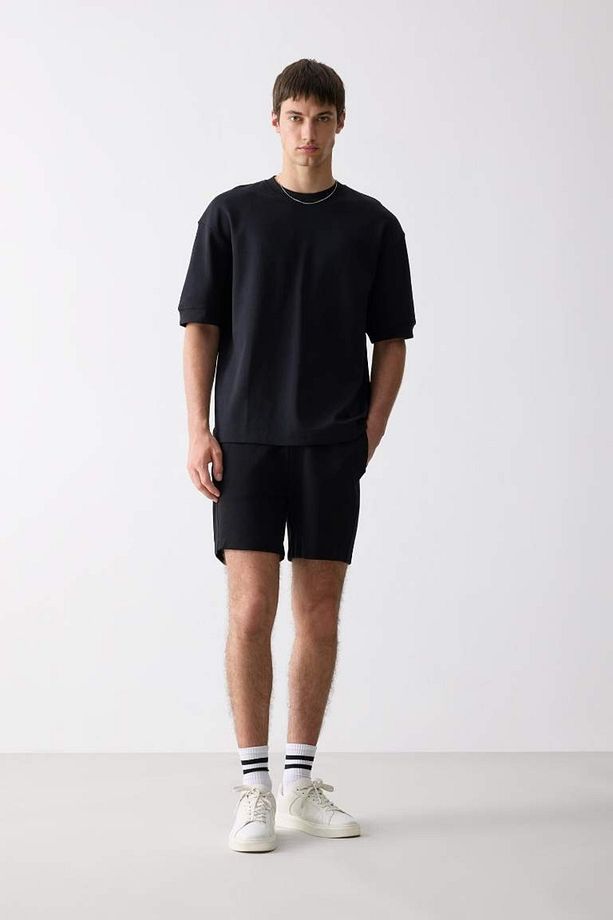 Erkek Penye Şort D9769ax/bk81 Black - 6
