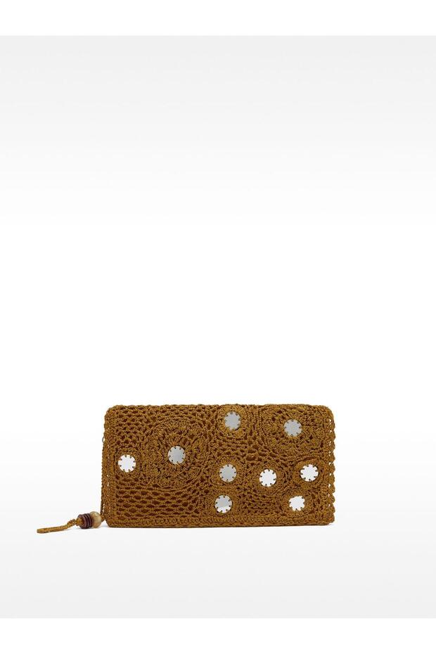 Ayna Efektli Örme Çanta - 2