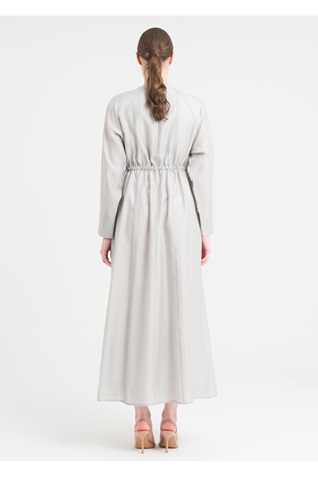 Reglan Kol Pile Detaylı Elbise - 3