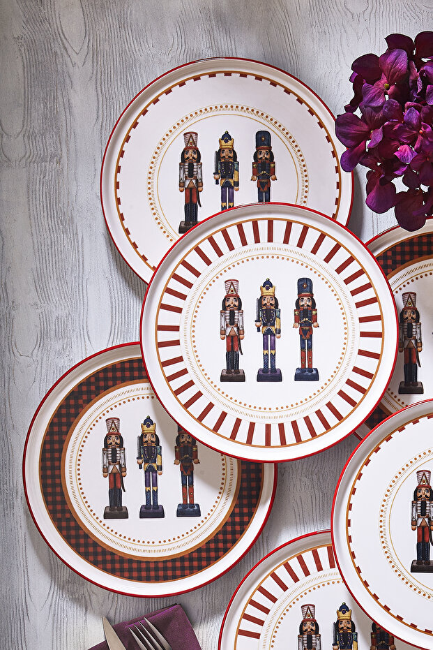 Kurşun Asker 6 Parça Servis Tabağı Seti - 2