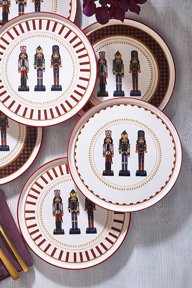 Kurşun Asker 6 Parça Servis Tabağı Seti - 3