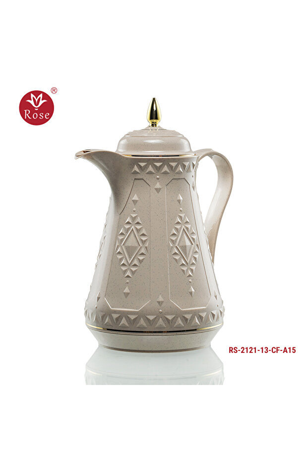 RS-2121-ترمس لتر ونص قهوة روز (1300) مل