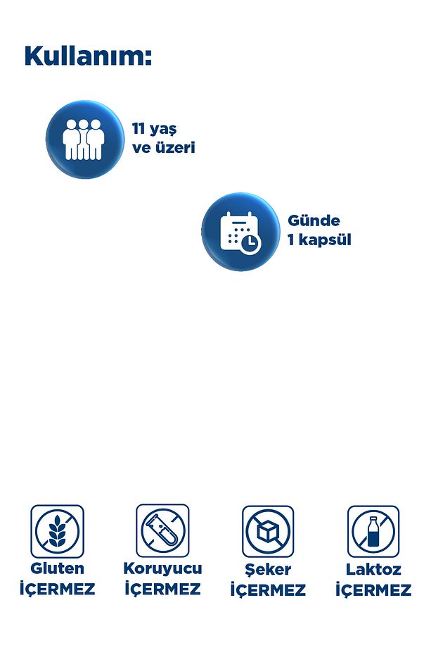 Vitamin B Complex - 50 Kapsül, B1, B2, B3, B5, B6, B12 Desteği - 6