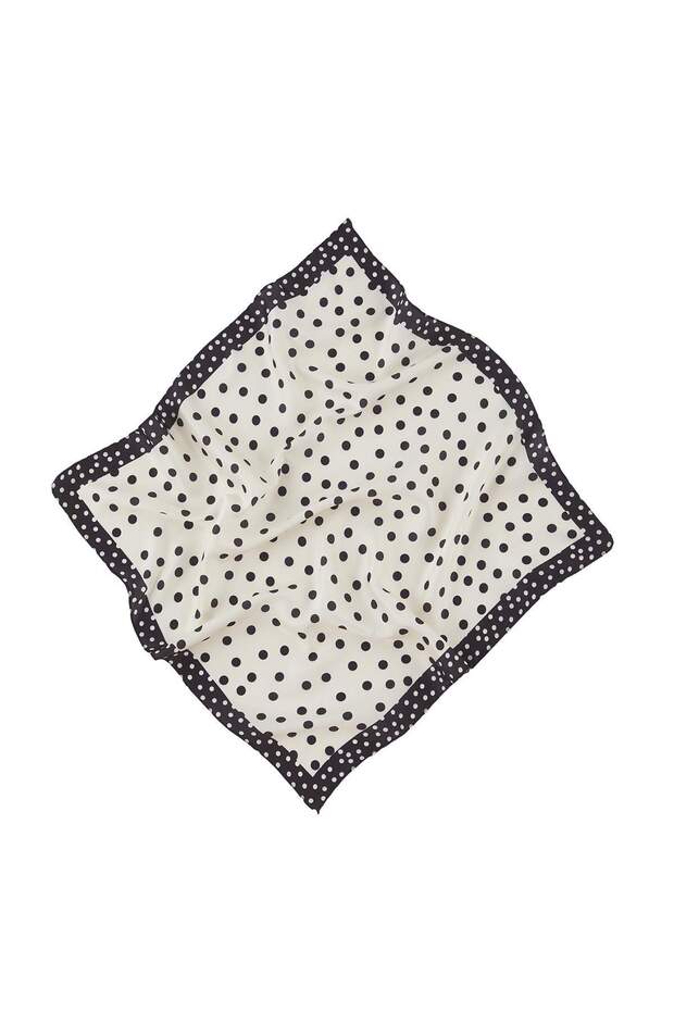 Siyah-Beyaz Desenli 50*50 cm 2'li Paket Fular Aksesuar TWOSS25FU00000 - 2