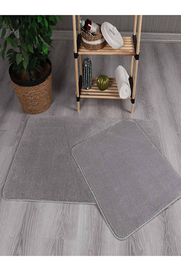 My Evilla Modern Decorative Non-Slip Base Simirna Bathroom Toilet Set 60x100-50x60