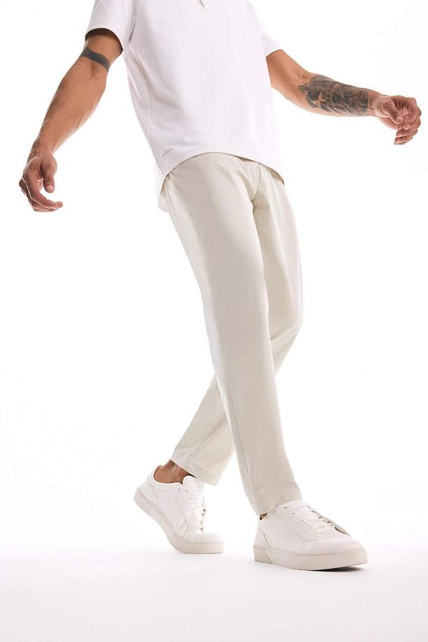 DeFactoFit Slim Fit Dar Kesim Standart Paça Dokuma Pantolon D9247AX25SP - 1