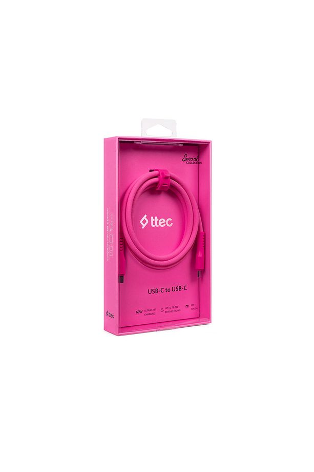 USB-C - USB-C 120cm 60W PD/QC Hızlı Şarj/Data Kablosu - 7