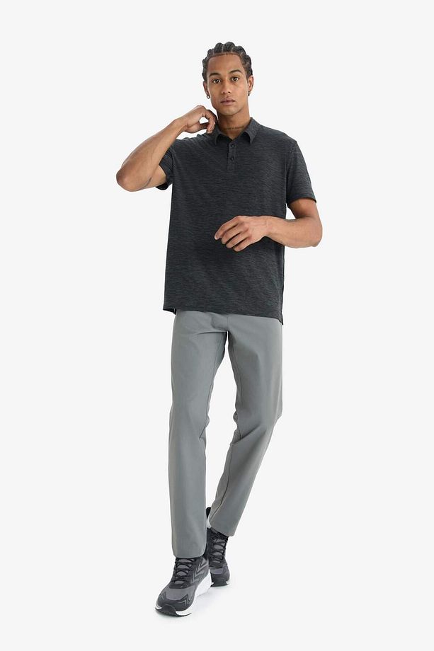 DeFactoFit Slim Fit Dar Kesim Standart Paça Dokuma Pantolon D9247AX25SP - 8