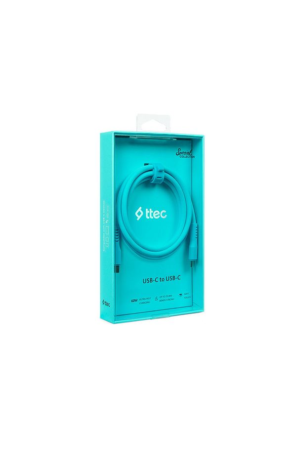 USB-C - USB-C 120cm 60W PD/QC Hızlı Şarj/Data Kablosu - 7