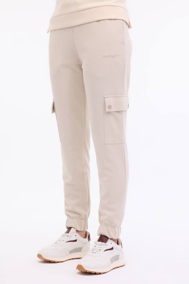 WL GINNY 22SS135 4FX Ecru Women's Sweatpants