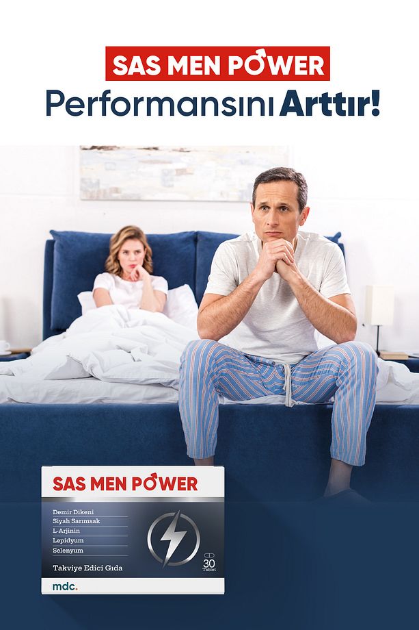Sas Men Power (TRİBULUS, SAS, L-ARJİNİN, LEPİDYUM) 30 Tablet (erkeklere Özel ) - 5