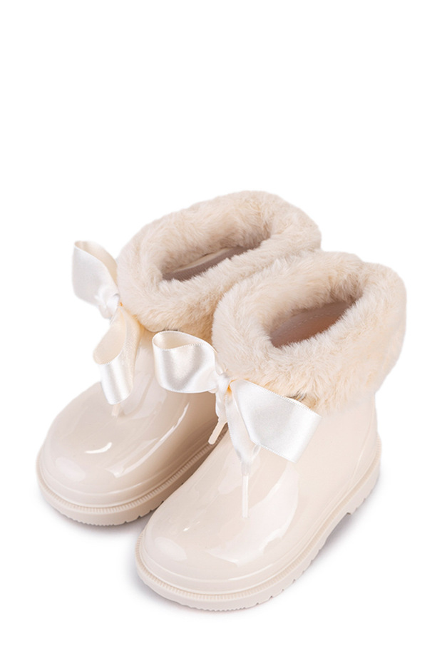 W10258 Bımbı Soft Krem Kız Çocuk Yağmur Çizmesi - 4