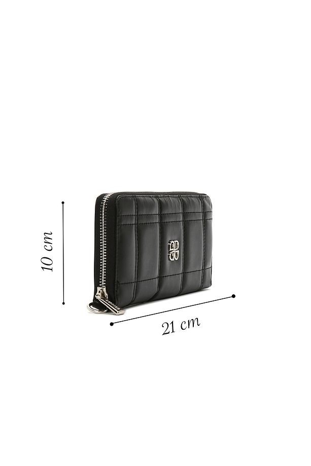 Kadın Siyah Kapitone Cüzdan 000a2d5099kp - 2