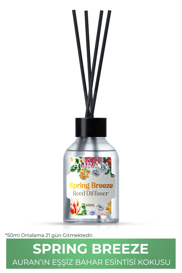 Bahar Esintisi Çubuklu Oda Kokusu Bambu Kokusu Spring Breeze Reed Diffuser 50ml - 1