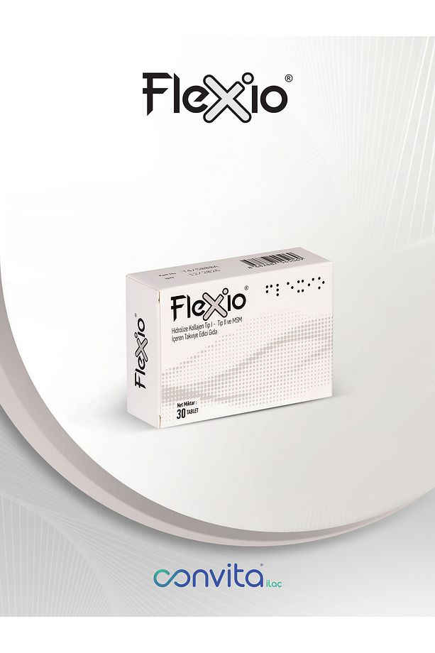 Flexio Hidrolize Tip 1 Ve Tip 2 Kollajen, Msm, Yumurta Zarı Içeren 30 Tablet Eklem Ve - 1