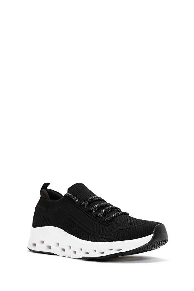 Zero Erkek Siyah Bağcıklı Kalın Tabanlı Sneaker 24sfd69316f - 6