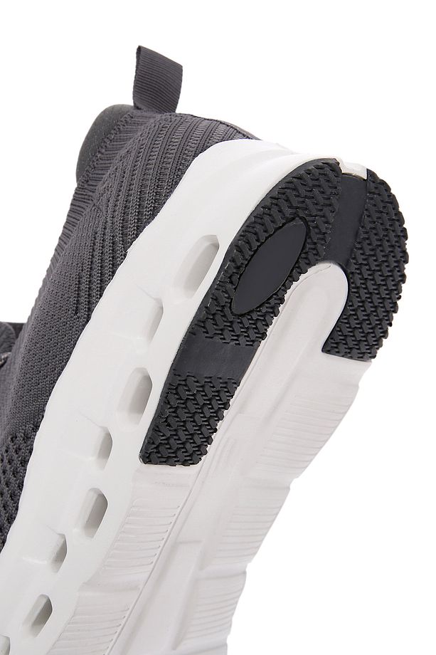 Zero Erkek Gri Bağcıklı Kalın Tabanlı Sneaker 24sfd69316f - 8