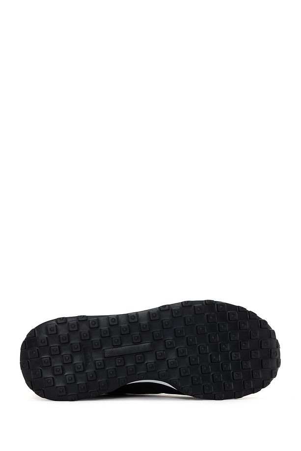 Erkek Siyah Kalın Tabanlı Deri Sneaker 24sfd641818 - 4
