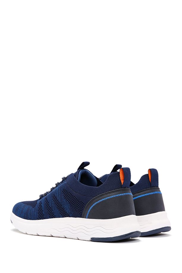 Zero Erkek Lacivert Bağcıklı Kalın Tabanlı Kumaş Sneaker 24sfd69546f - 5