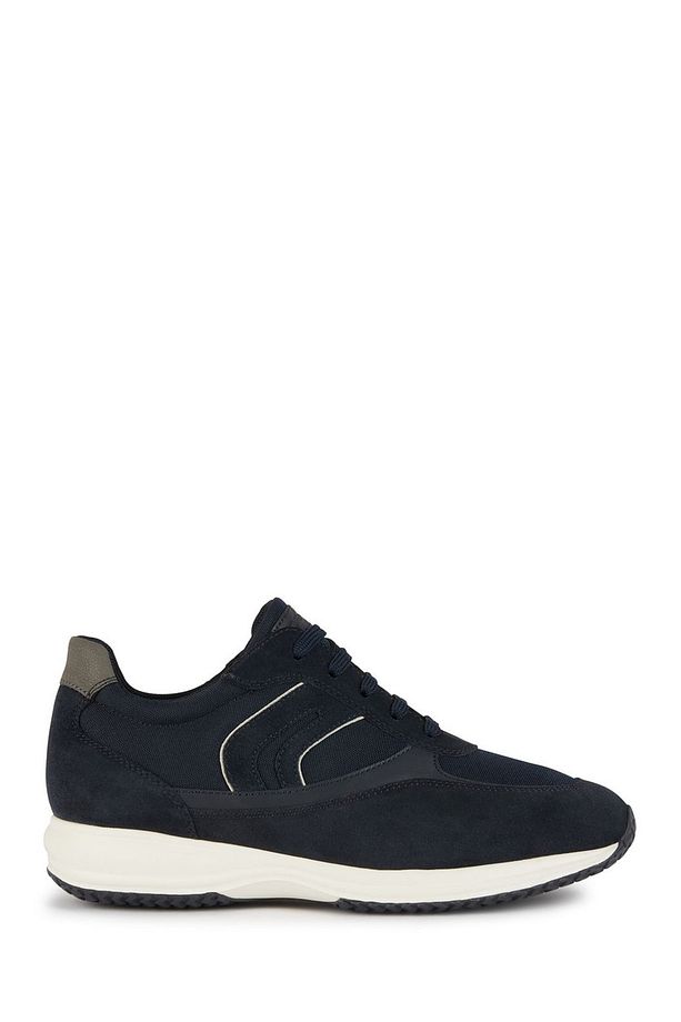 Erkek Lacivert Happy Bağcıklı Süet Deri Sneaker U4562a02011c4002 - 1