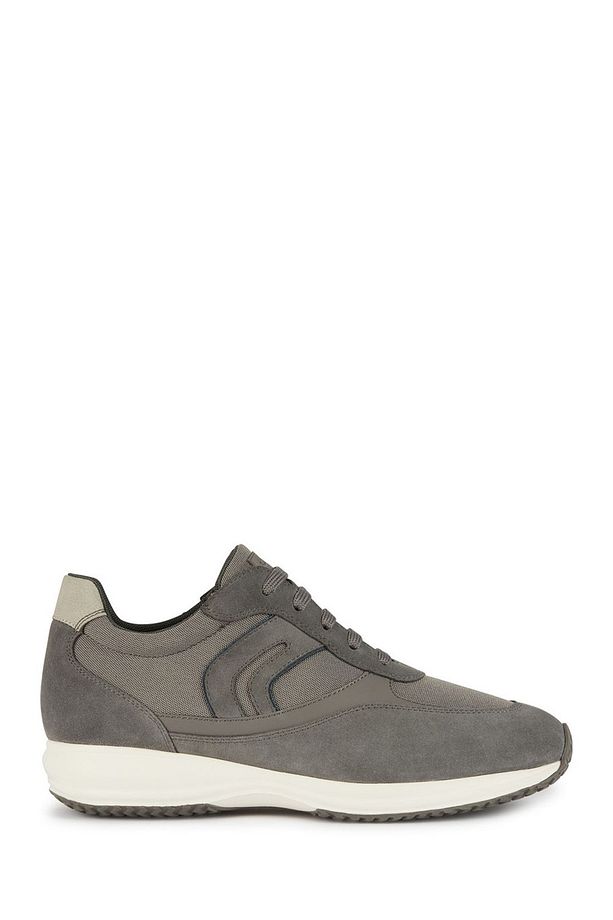 Erkek Gri Happy Bağcıklı Süet Deri Sneaker U4562a02011c9371 - 1
