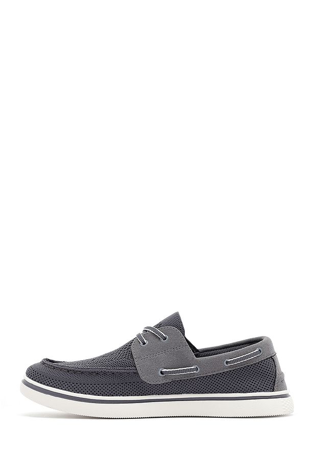 Zero Erkek Gri Bağcıklı Kumaş Casual Ayakkabı 25sfd69016f - 2