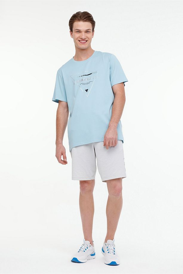 ML CRIS 11C-ELG22001 4FX Mavi Erkek Kısa Kol T-Shirt - 3