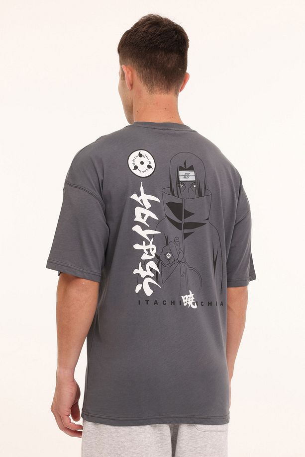 ML NARUTO 11LSN1022 4FX Antrasit Erkek Kısa Kol T-Shirt - 2