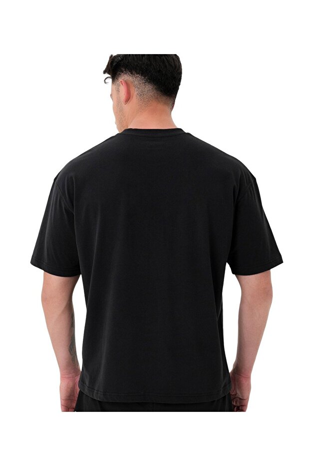 Basic Oversize T-Shirt Siyah - 2