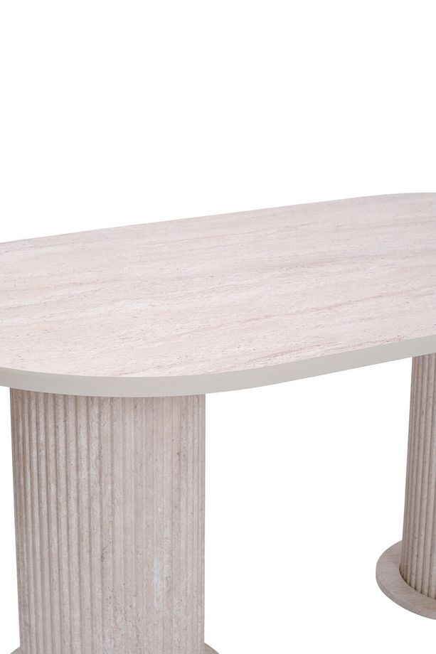 Bohem Traverten Boyalı HighGloss MDF Yemek Masası 90*170 - 3