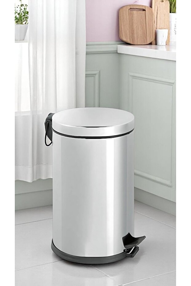 Paslanmaz Pedallı Çöp Kovası 16 Lt - 7
