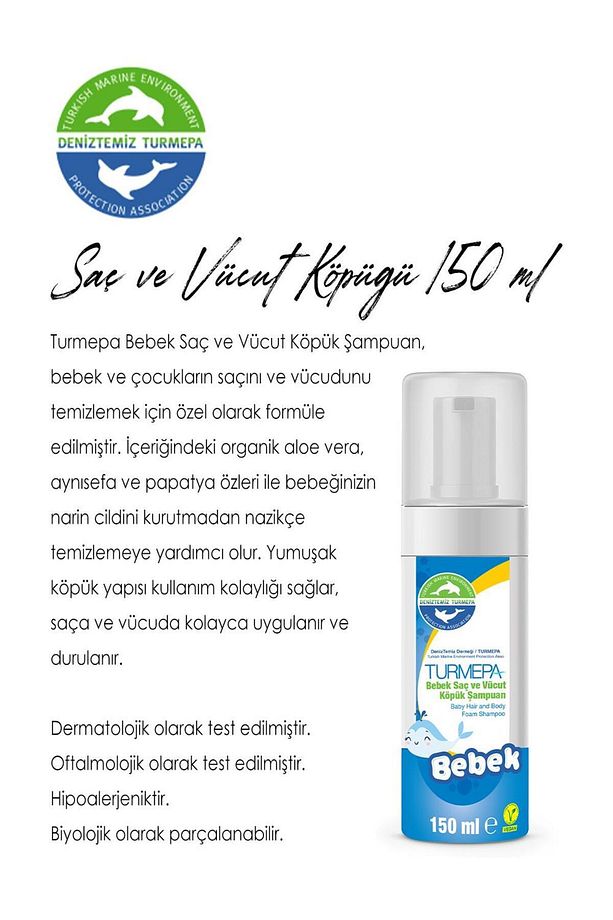 Bebek Saç ve Vücut Köpük Şampuanı 150 ML ve ROSIE - 2