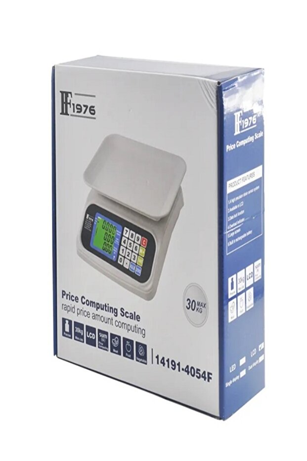 ميزان حساب الأسعار الإلكتروني - شاشة LCD كبيرة مسطحة - 5