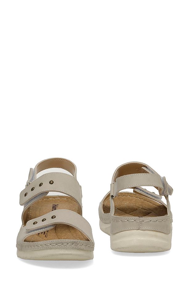 166328.Z4FX Bej Kadın Comfort Sandalet - 5