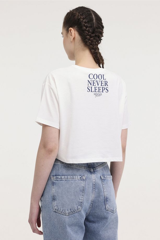 WL KELLY 11GFL978 4FX Ekru Kadın Kısa Kol T-Shirt - 2